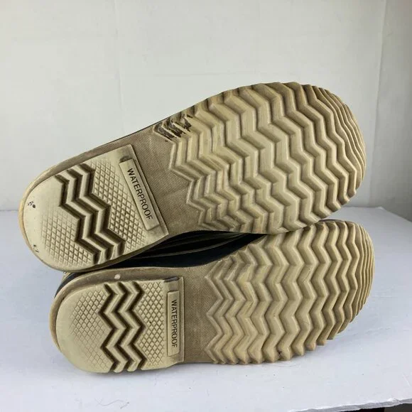 Sorel Joan Arctic Womens Sz 7 Black Suede Leather Tall Winter Snow Boots - Picture 14 of 14